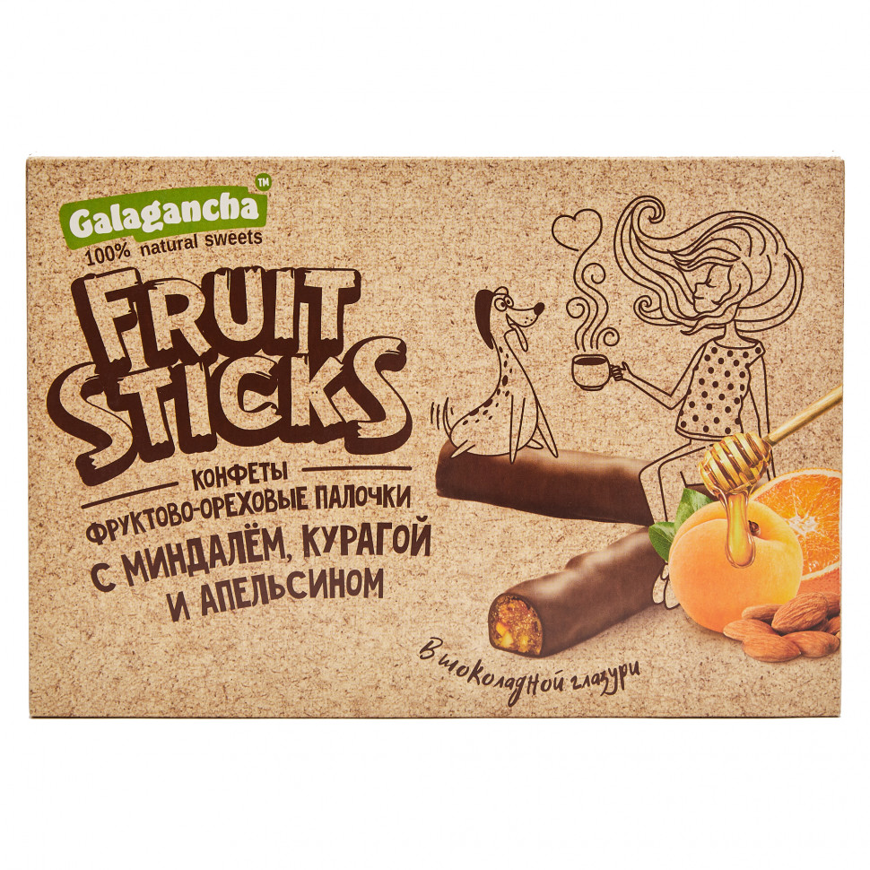  Берестов КРАФТ Fruit Stiсks с курагой и миндалем, 175г   в Лысьве