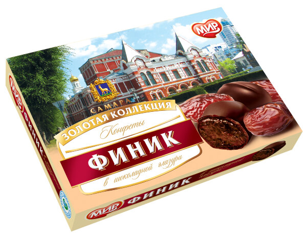 №2 КФ МИР Финики в шоколадной глазури 160г  в Лысьве
