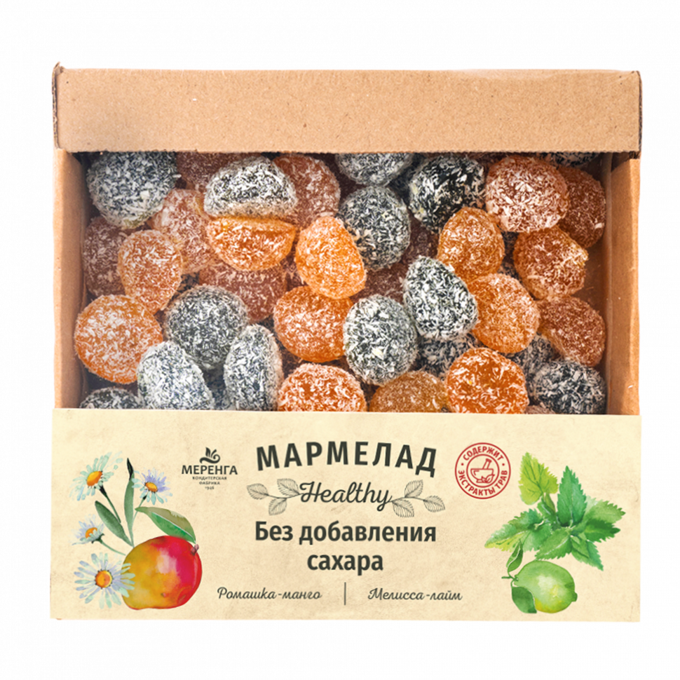  Меренга Мармелад в кокосовой обсыпке Ромашка+Мелисса , 800г     в Лысьве
